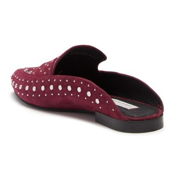 💕KRISTIN CAVALLARI💕 Suede Studded Loafer Mules ~ Amethyst 8.5 New in Box - Picture 3 of 12